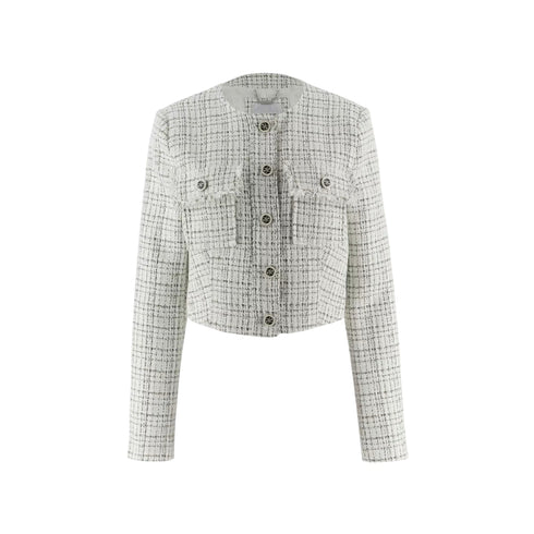 Guess Giacca leggera Giacca Donna in tweed a girocollo XS - Francavilla Moda